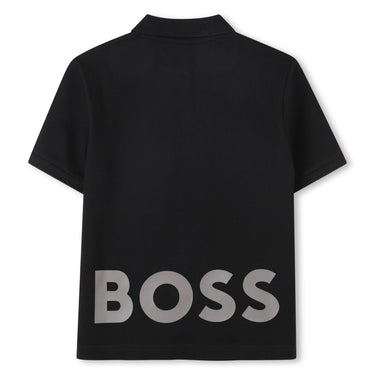 BOSS playera polo negra para niño y adolescente